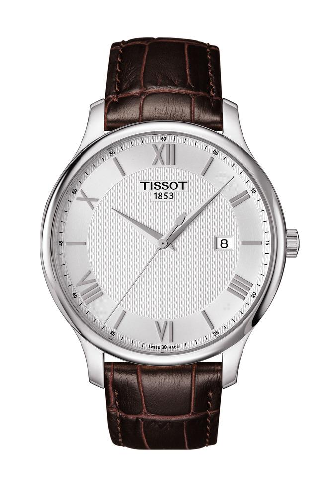 Reloj de hombre TISSOT ⌚ Tradition con esfera negra y números romanos